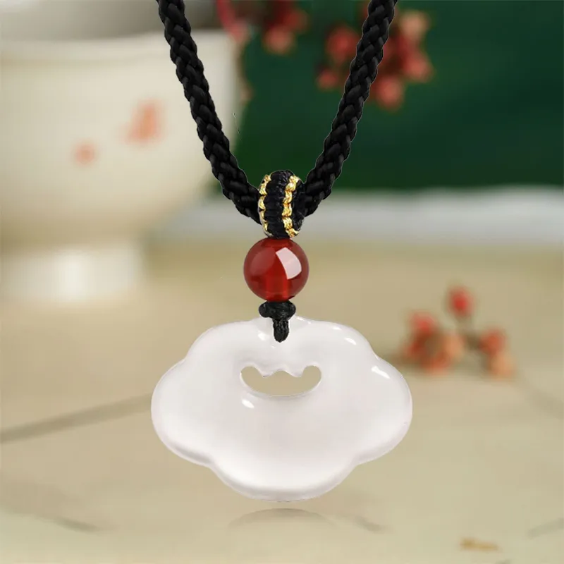 Emerald Dynasty Chalcedony Jade Necklaces Unisex-2
