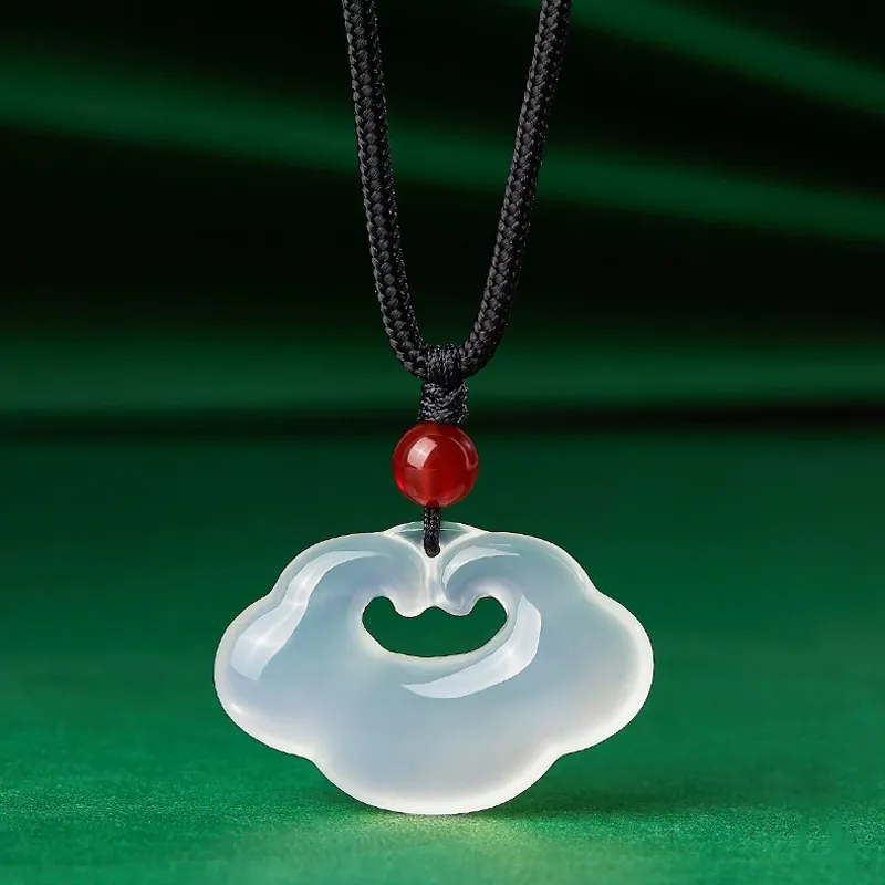 Emerald Dynasty Agate Necklaces Unisex-2