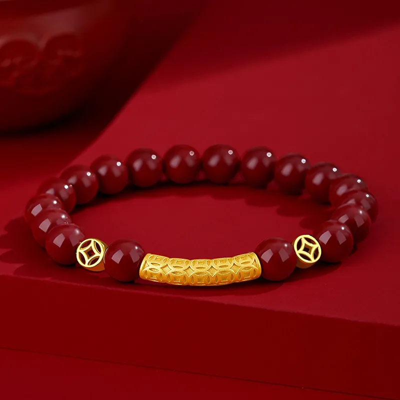 Emerald Dynasty Reconstructed Cinnabar Bracelets Women's-4