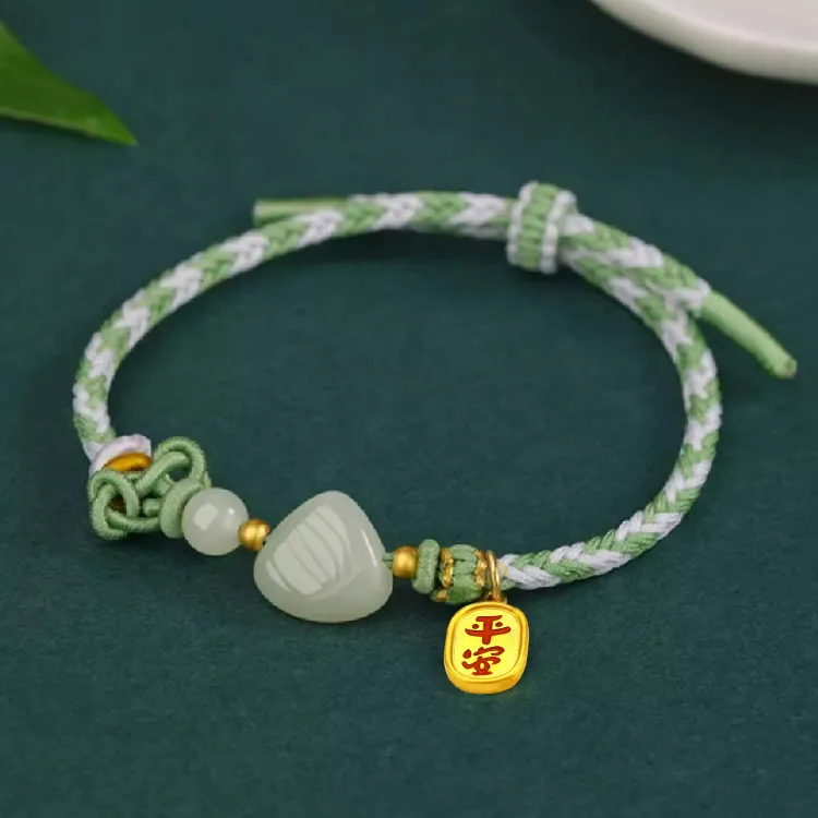 Emerald Dynasty Bracelets Green Jade Unisex-4