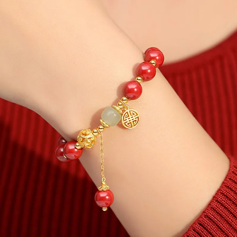 Emerald Dynasty Cinnabar Bracelets Women's-2