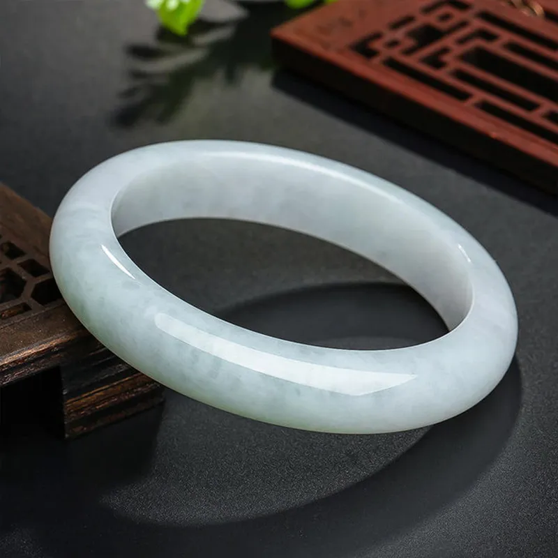 Emerald Dynasty Glutinous Jade Bangles Women's-2