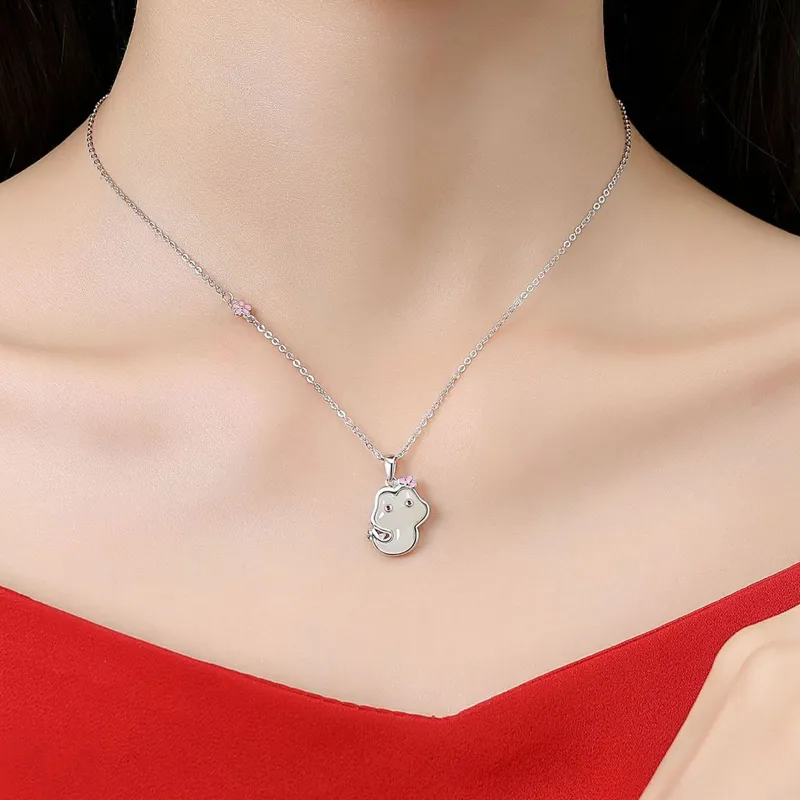 Emerald Dynasty Hetian Jade Necklaces White Jade/Pale Greenish White Jade Women's-3