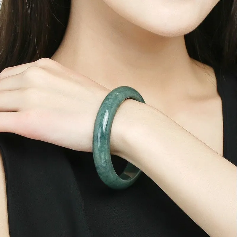 Emerald Dynasty Bean Type Jadeite Bangles Women's-6