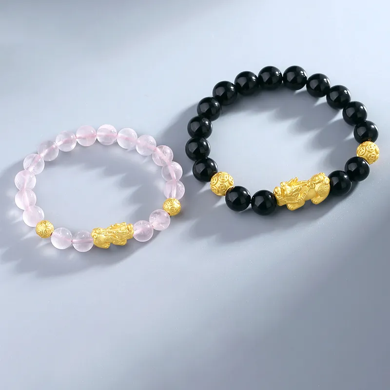 Emerald Dynasty Obsidian Bracelets Unisex-5