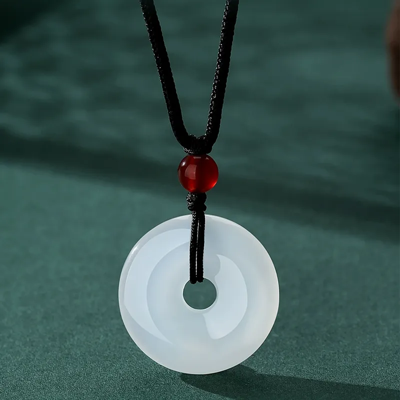 Emerald Dynasty Agate Necklaces Unisex-1