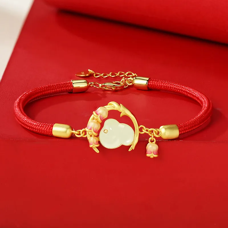 Emerald Dynasty Hetian Jade Bracelets White Jade/Pale Greenish White Jade Women's-3