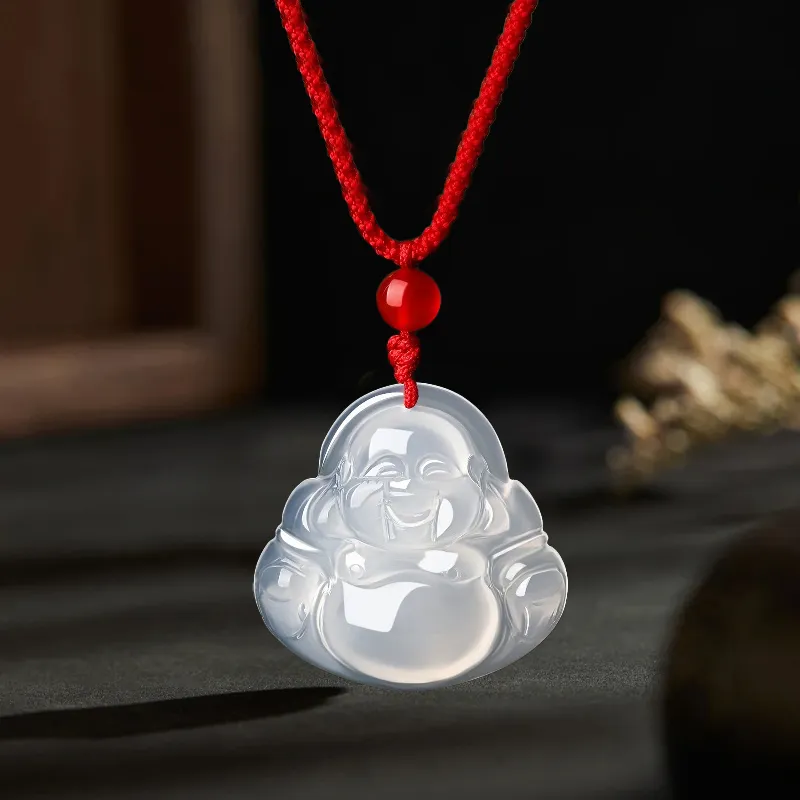 Emerald Dynasty Chalcedony Necklaces Unisex-4