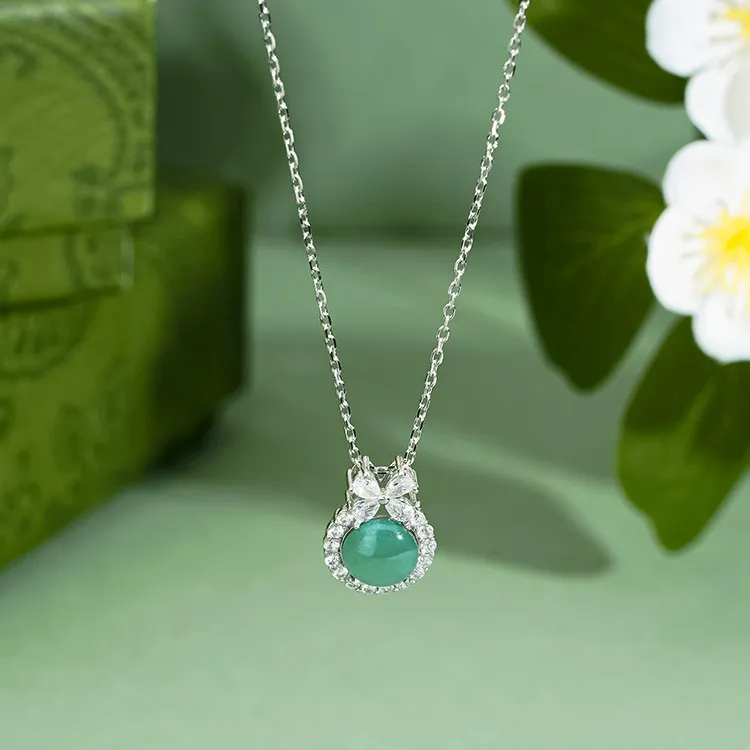 Emerald Dynasty Glutinous Jade Jadeite Necklaces Women's-2