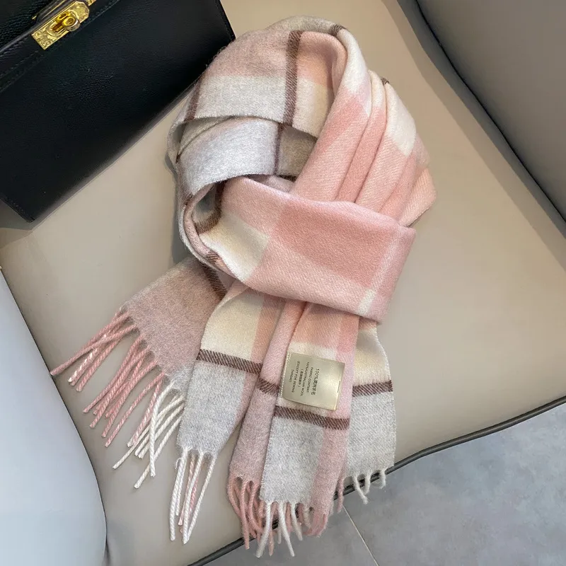 FAIRWHALE 100% Pure Wool Knit Scarves Women's-6