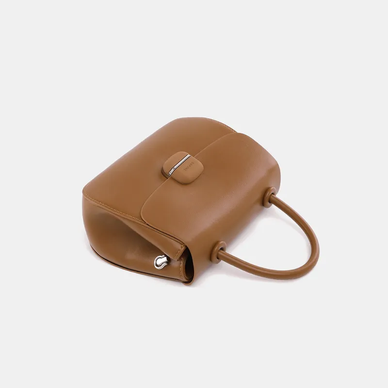DAPHNE PU Saddle Bag Handbag Regular Women's Brown/Black-1