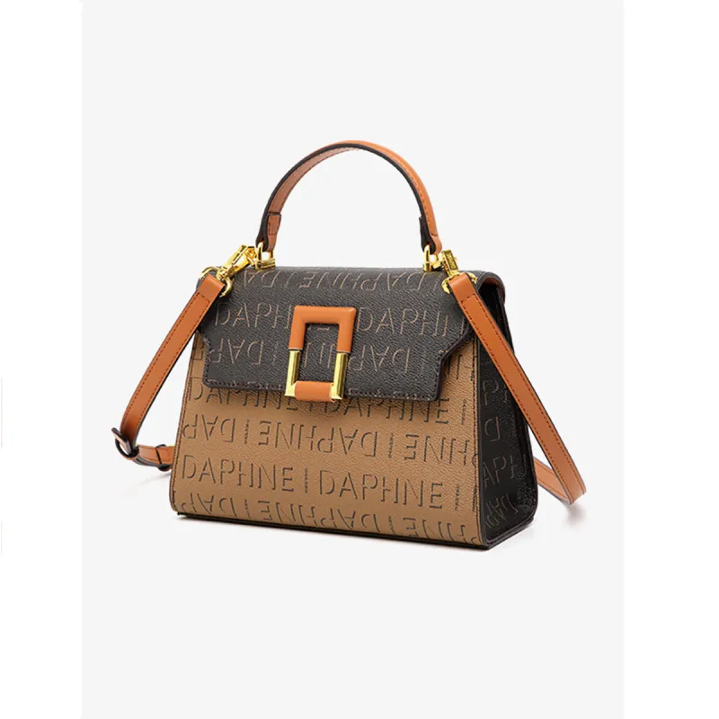 DAPHNE PVC Handbag Women's Brown-2