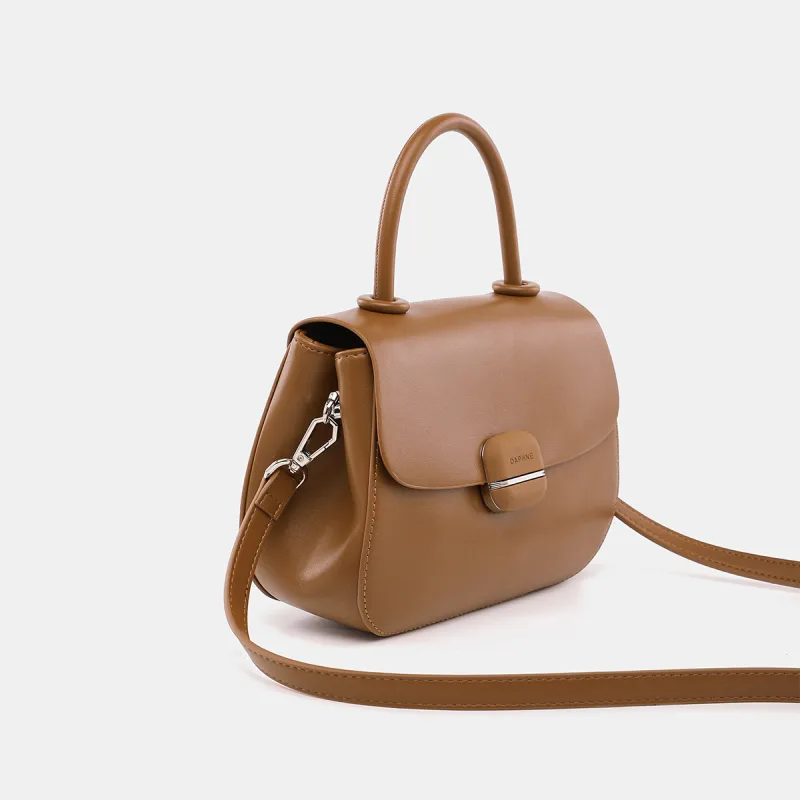 DAPHNE PU Saddle Bag Handbag Regular Women's Brown/Black-2