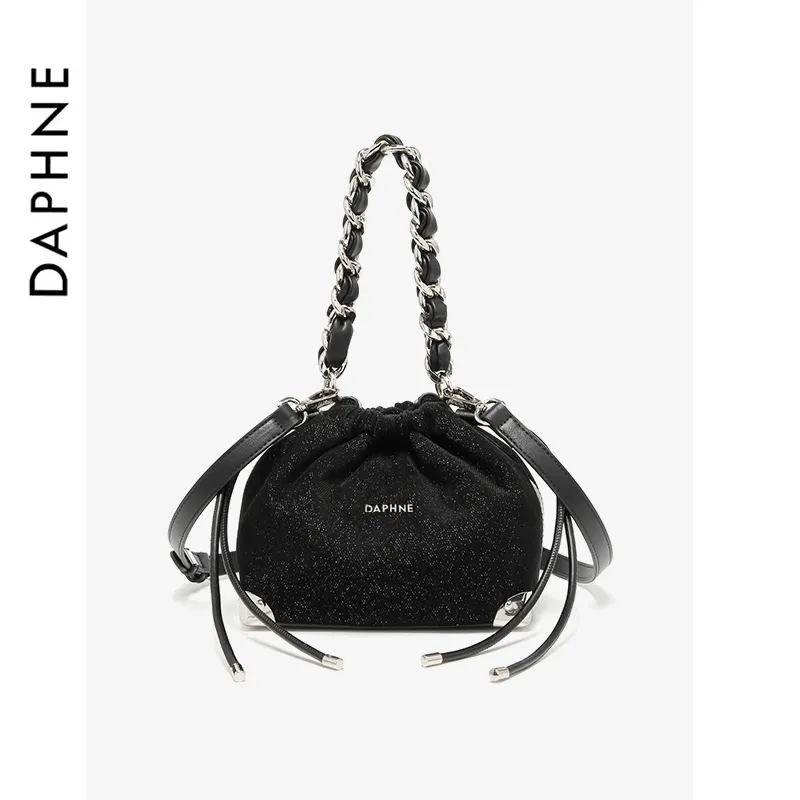 DAPHNE PU Handbag Small Size Women's Black-1