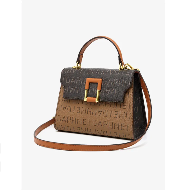 DAPHNE PVC Handbag Women's Brown-1