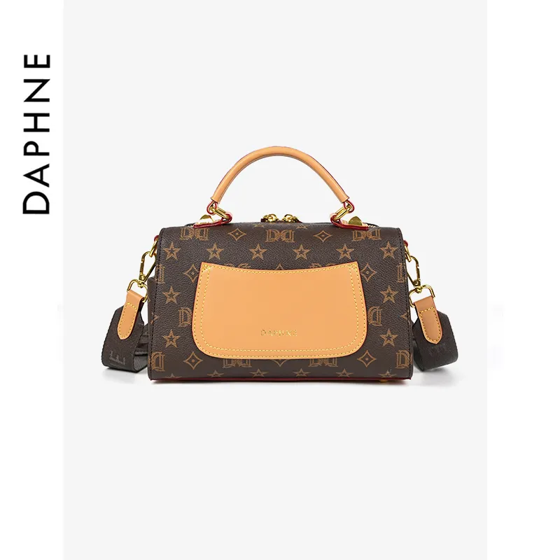 DAPHNE PVC Handbag Regular Women's Coffee-3