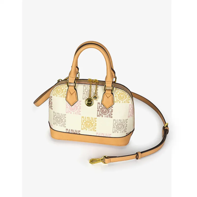 DAPHNE PVC Handbag Women's Apricot-3