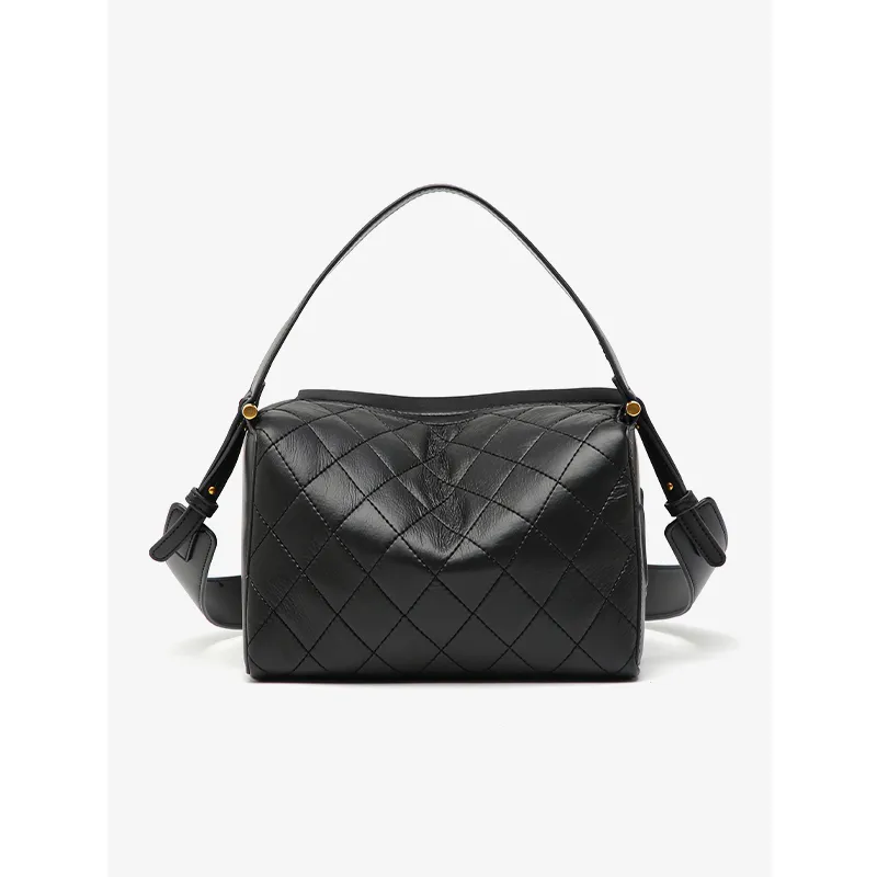 DAPHNE PU Handbag Women's Black/Purple-2