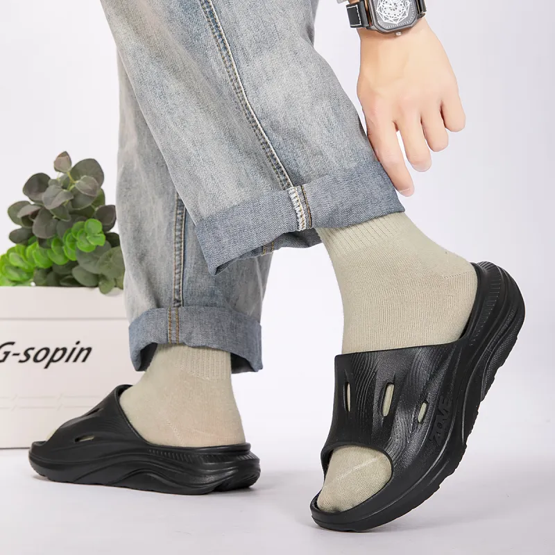 ZOVE EVA Cut-Out Slip-Resistant Odor-Resistant Quick-Dry Slide Slippers Unisex-8