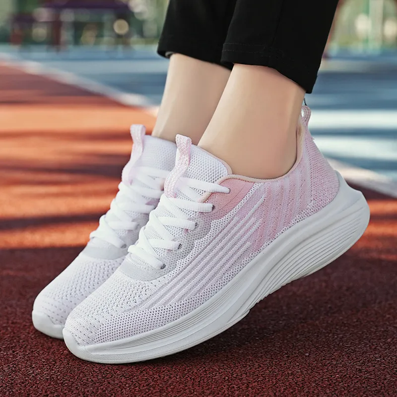 ZOVE Cushioned Slip-Resistant Abrasion-Resistant Low-Top Casual Running Shoes Unisex-24