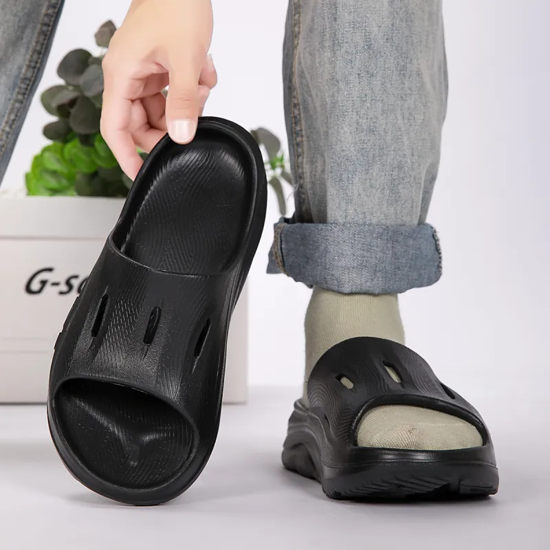 ZOVE EVA Cut-Out Slip-Resistant Odor-Resistant Quick-Dry Slide Slippers Unisex-6
