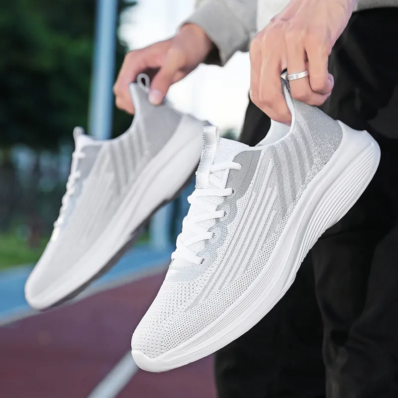 ZOVE Cushioned Slip-Resistant Abrasion-Resistant Low-Top Casual Running Shoes Unisex-9