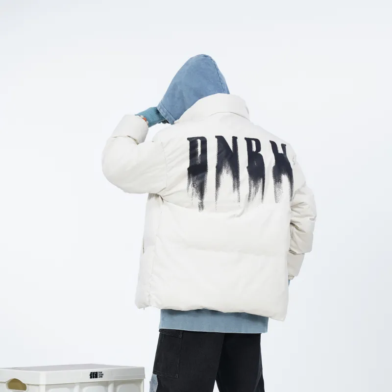 DNBH Puffer Jacket Unisex White-2