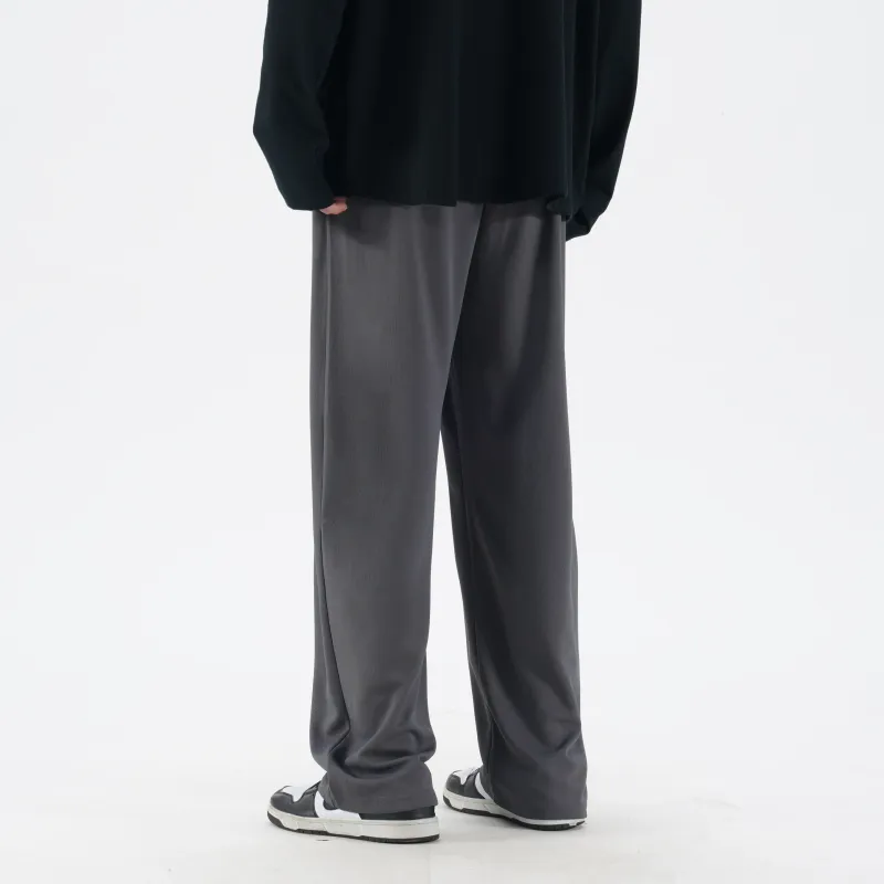 DNBH Straight Fit Knitted Fabric Sports Pants Unisex-7