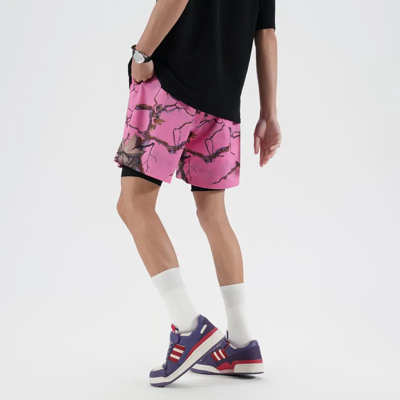 DNBH Dual Tone Collection Leopard Print Collection Casual Shorts Unisex-17