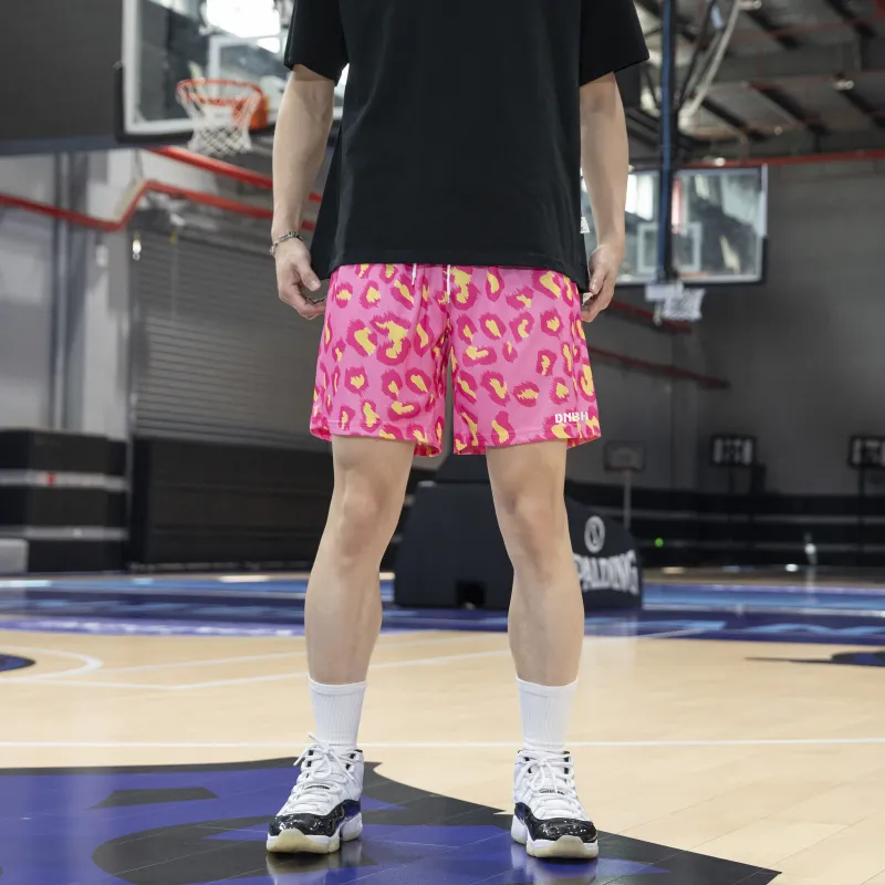 DNBH Dual Tone Collection Leopard Print Collection Casual Shorts Unisex-47