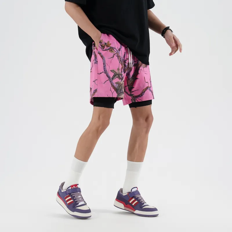 DNBH Dual Tone Collection Leopard Print Collection Casual Shorts Unisex-18