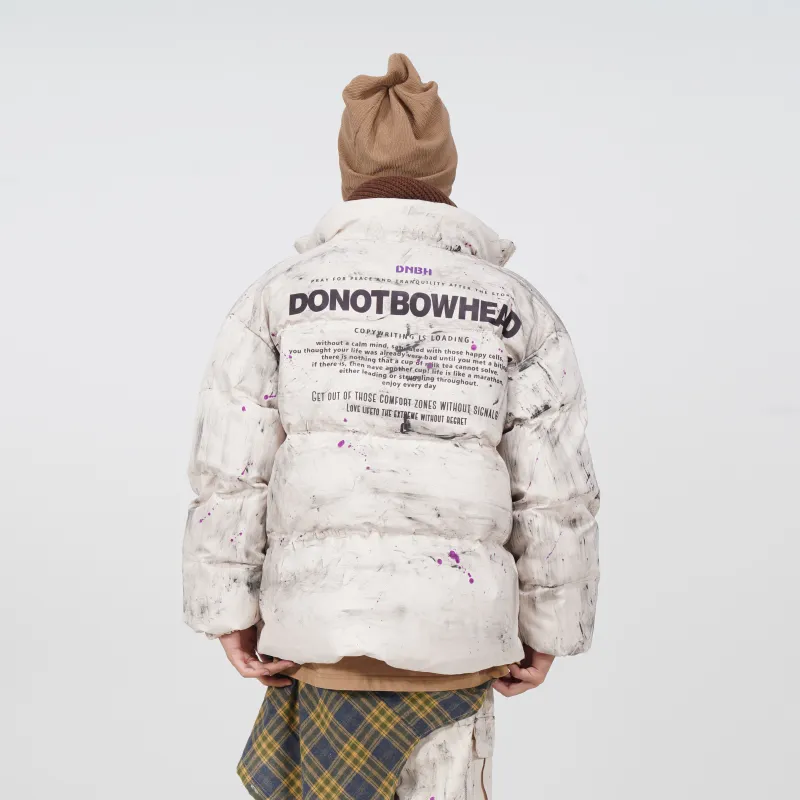 DNBH Puffer Jacket Unisex Mixed Flowers-2