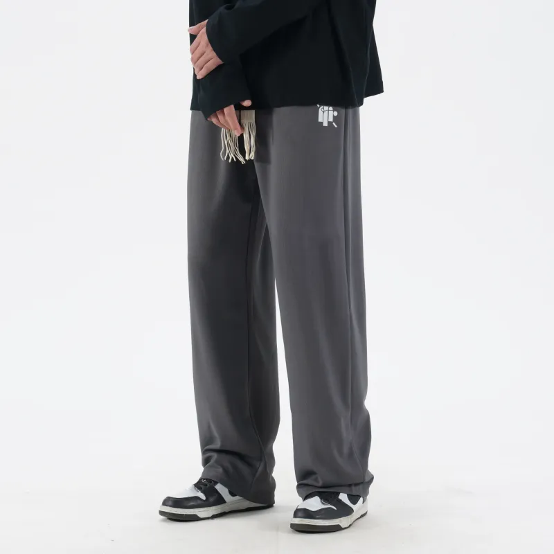DNBH Straight Fit Knitted Fabric Sports Pants Unisex-6