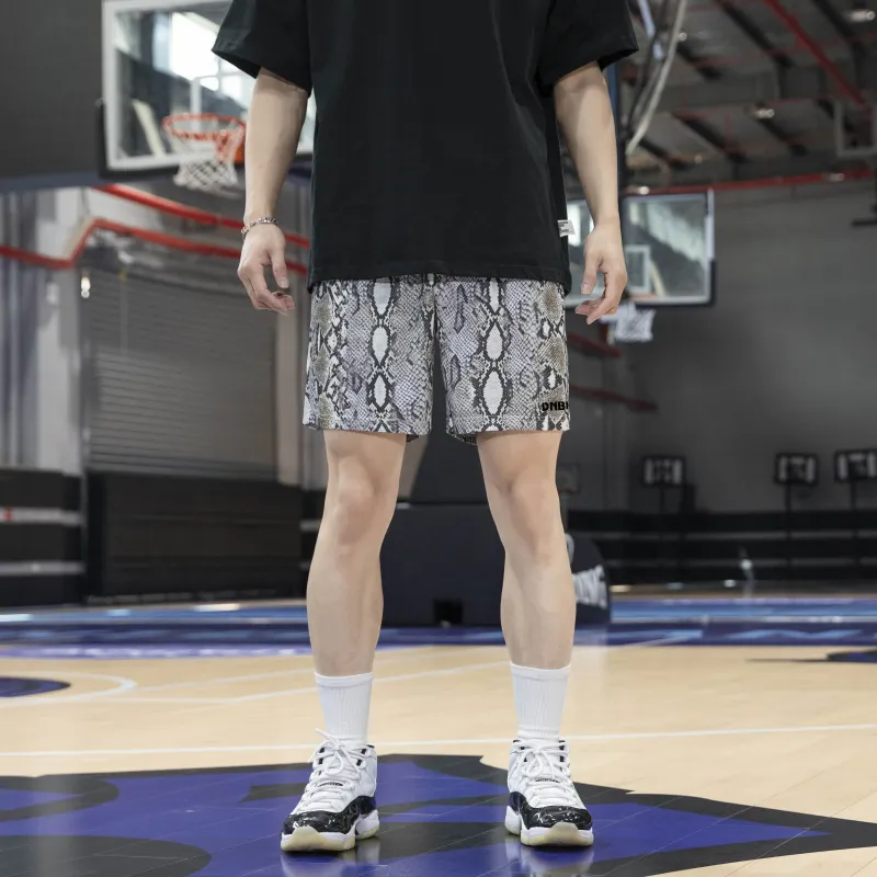 DNBH Dual Tone Collection Leopard Print Collection Casual Shorts Unisex-65