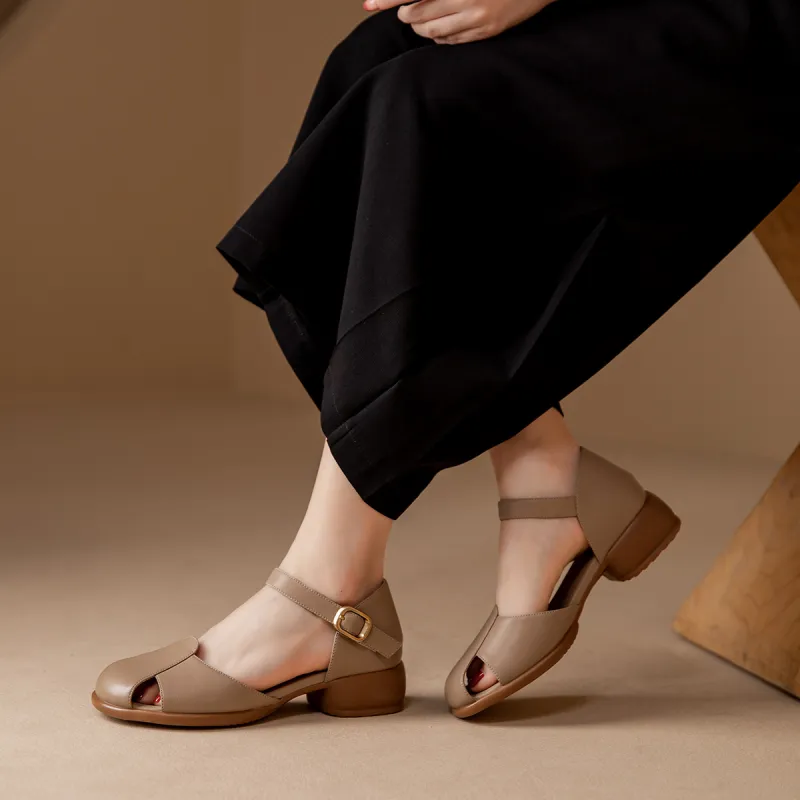 Conley Bird Rubber Sole Abrasion Resistant Slip Resistant Wrap toe Slippers Women's-34