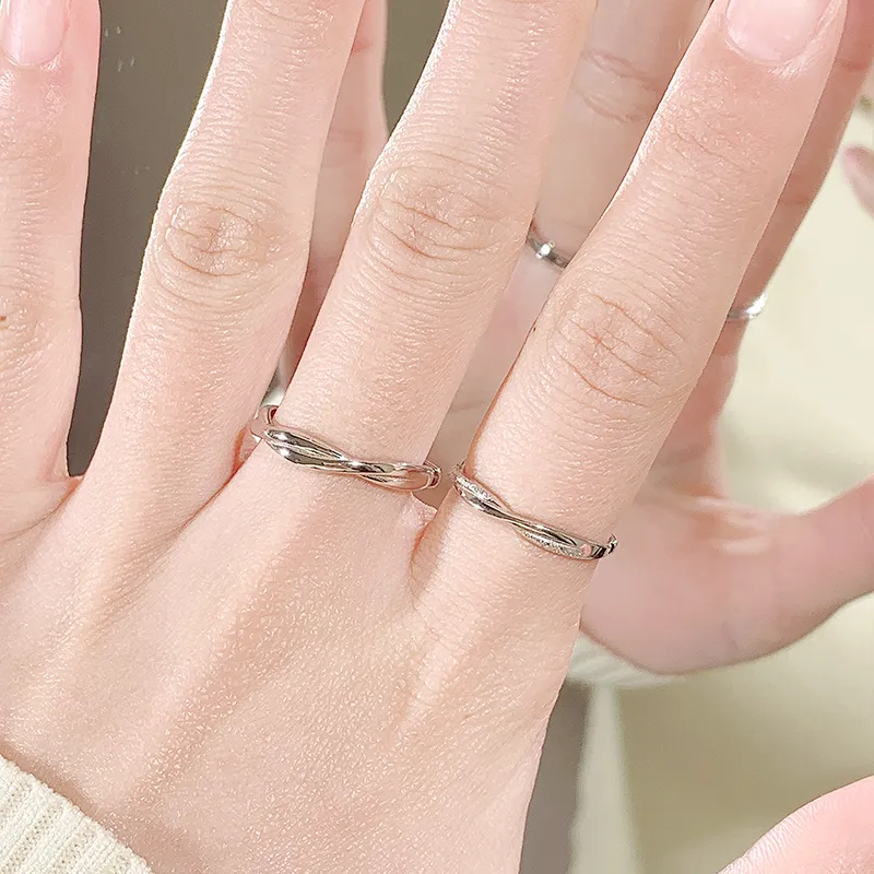 VEODO 999 Rings Unisex Silver Girlfriend-4