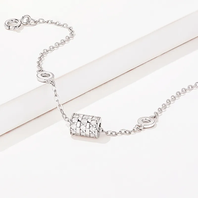 VEODO 925 Sterling Silver Bracelets Women's Rose Gold-4