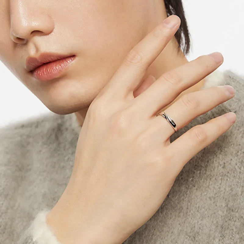 VEODO 925 Sterling Silver Rings Unisex Silver Anniversary Box Set-3