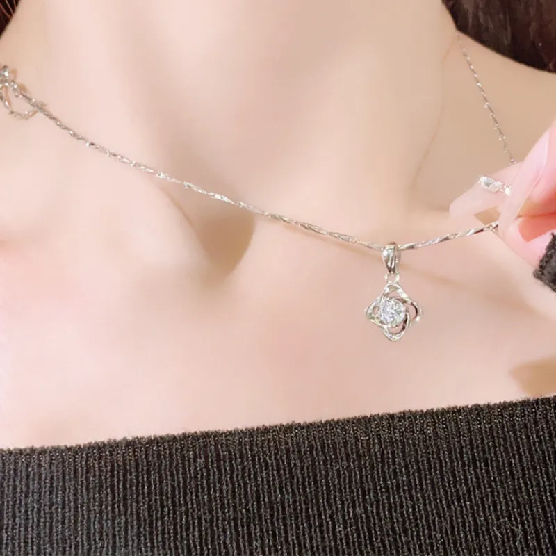 VEODO 999 Fine Silver Necklaces Women's Silver Gift Box Set-1