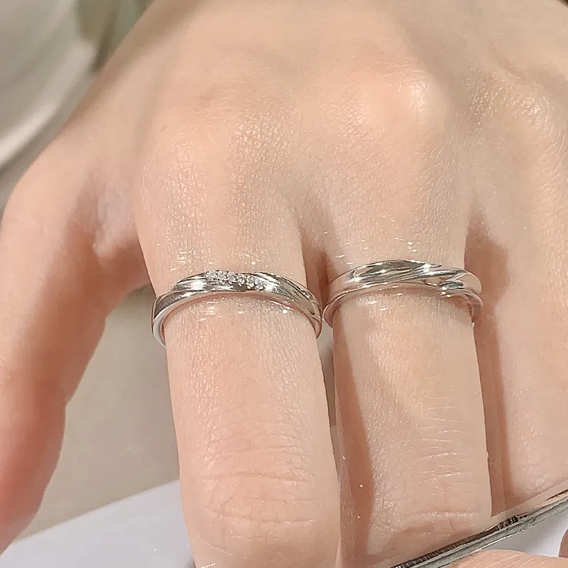 VEODO 925 Sterling Silver Rings Unisex-3