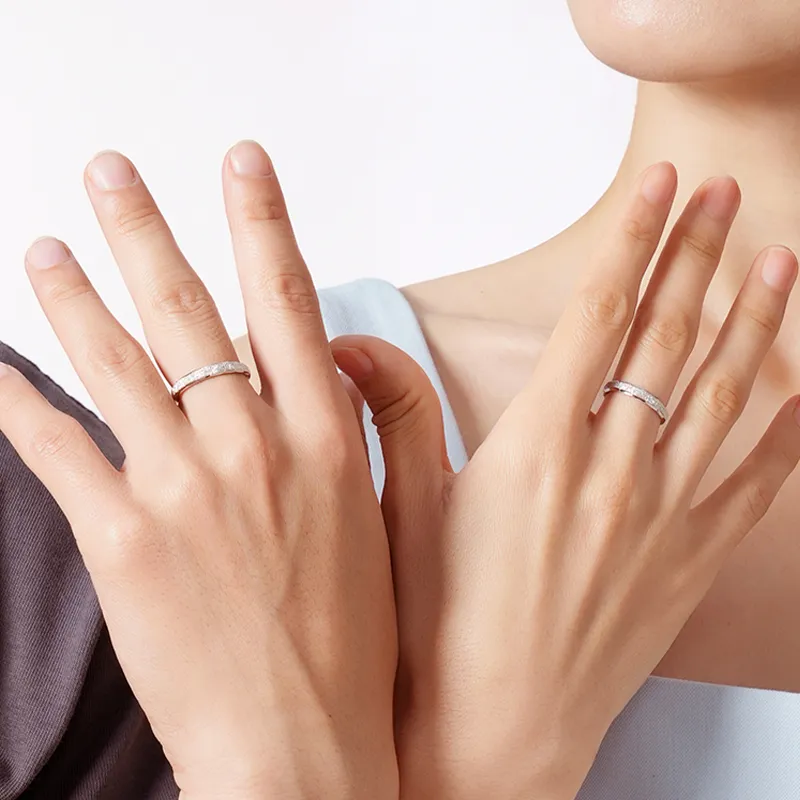 VEODO 925 Sterling Silver Rings Unisex Silver Box-3