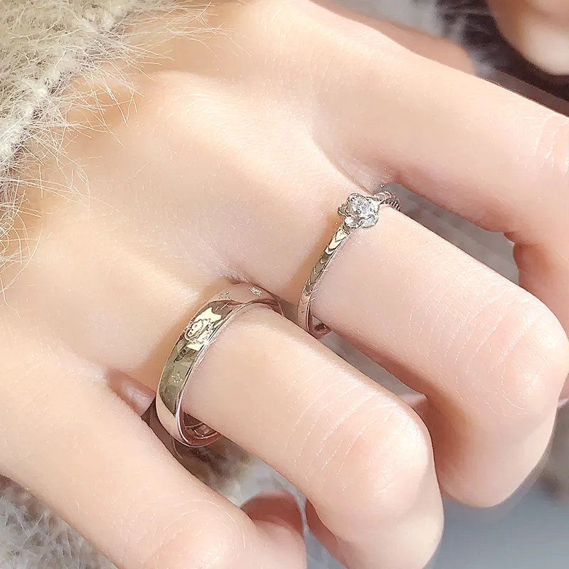 VEODO 925 Sterling Silver Rings Unisex-3