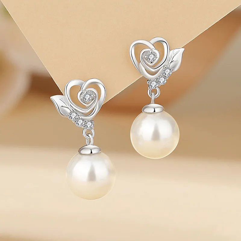 VEODO 925 Sterling Silver Earrings Women's-3
