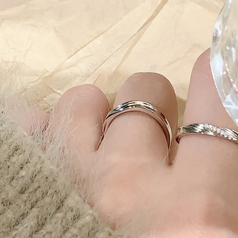 VEODO 925 Sterling Silver Rings Unisex-4