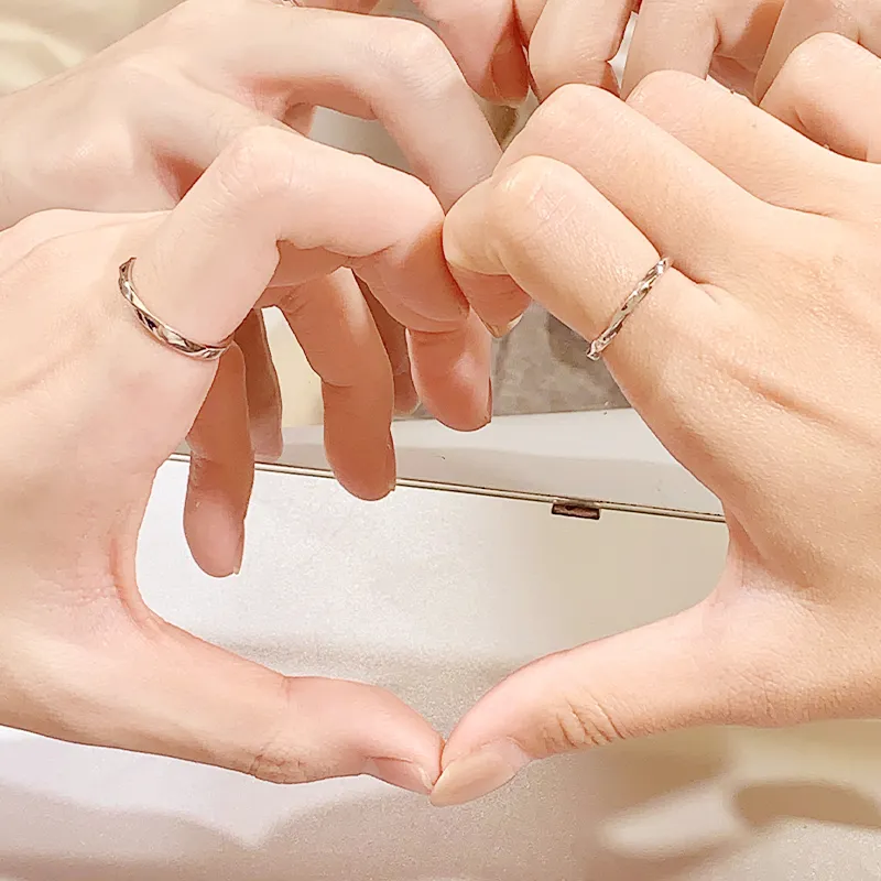 VEODO 925 Sterling Silver Rings Unisex-2