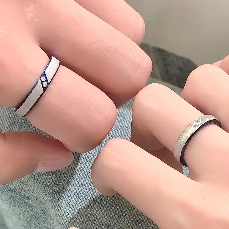 VEODO Titanium Steel Rings Unisex-4
