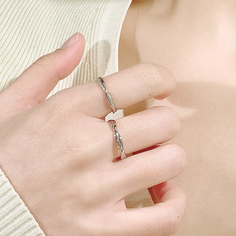 VEODO 999 Rings Unisex Silver Girlfriend-2