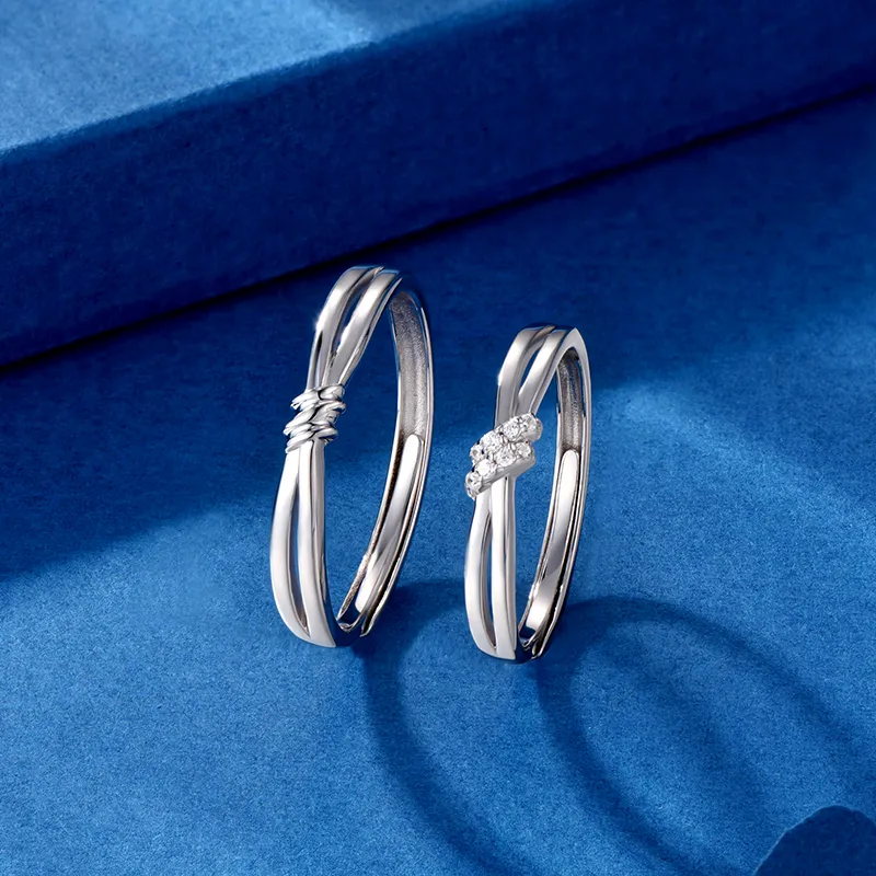 VEODO 999 Fine Silver Rings Unisex Silver Box-1