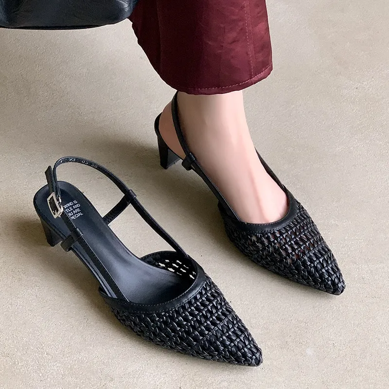 STARRO Chunky Heel High Heels 5cm Women's-12