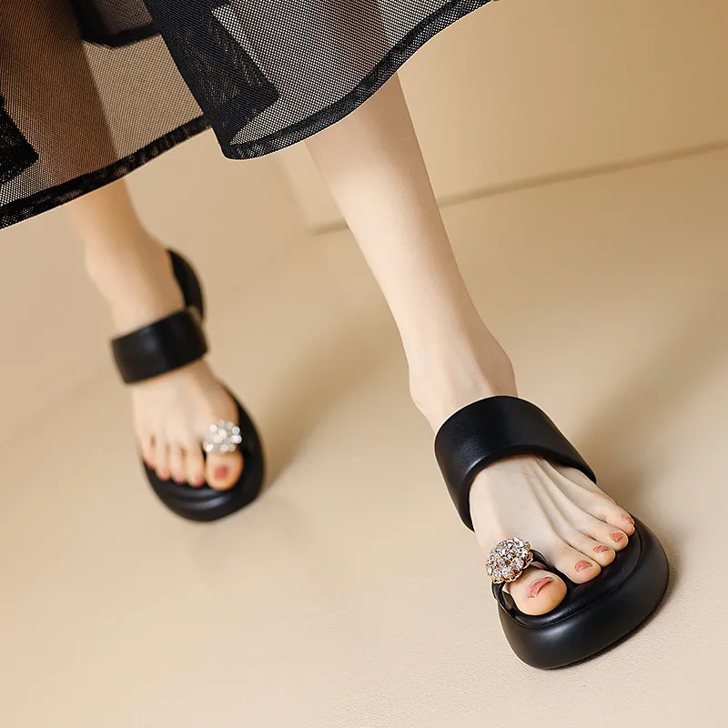 STARRO Slide Slippers Women's White/Apricot/Black-15